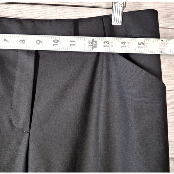 Ellen Tracy Womens Tropical Wool Pants Flat Front Size 8 Pockets Careerwear - Picture 5 of 10